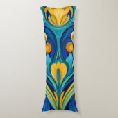 Art Nouveau Body Pillow Seitenschläferkissen (Vorderseite Vertikal)