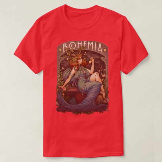 Art Nouveau BOHEMIA T-Shirt (Design vorne)