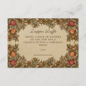 Art Nouveau Botanical Diapper Raffle Begleitkarte (Vorderseite)