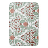 Art Nouveau Botanisch-Vintage Blumenbügel Badematte (Vorderseite Vertikal)