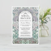 Art Nouveau Bridal Dusche Einladungen V.04 (Stehend Vorderseite)