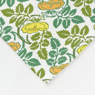 Art Nouveau Buttercup Tapete Fleecedecke