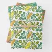 Art Nouveau Buttercup Trikolordamast Geschenkpapier Set (Beispiel)