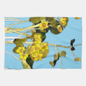 Art Nouveau Buttercups Geschirrtuch (Horizontal)