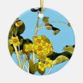 Art Nouveau Buttercups Keramik Ornament (Vorne)