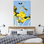 Art Nouveau Buttercups Leinwanddruck (Insitu (Schlafzimmer))