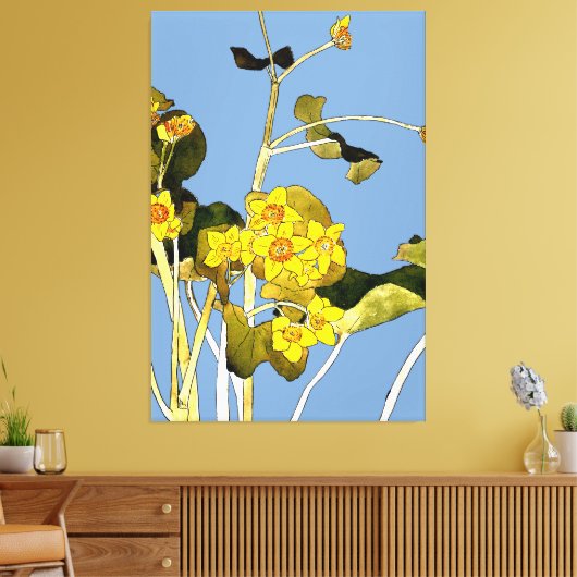 Art Nouveau Buttercups Leinwanddruck (Insitu (Wohnzimmer))