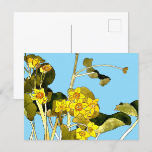 Art Nouveau Buttercups Postkarte