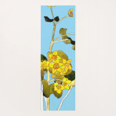 Art Nouveau Buttercups Yogamatte (Rückseite)