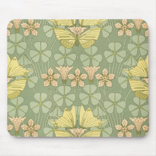 Art Nouveau Butterfly Garden - Mousepad (Vorne)