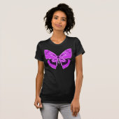 Art Nouveau Butterfly Lila T-Shirt (Vorne ganz)