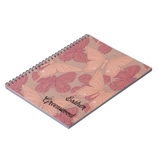 Art Nouveau Butterfly Notizblock (Linke Seite)