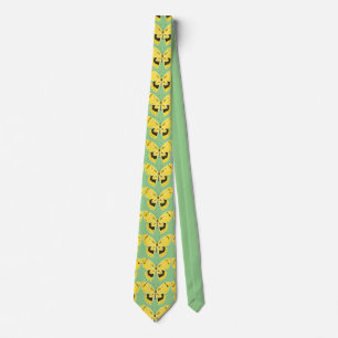 Art Nouveau Butterfly Yellow Krawatte