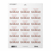 Art Nouveau Calla Lido Locarno Adressaufkleber (Vorne)