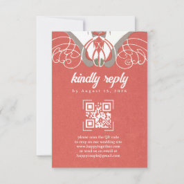 Art Nouveau Calla Lily Elegante UAWG RSVP Karte