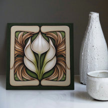 Art Nouveau Calla Lily Symmetrie