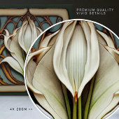 Art Nouveau Calla Lily Symmetrie Fliese