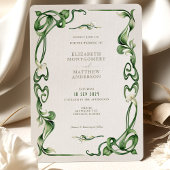 Art Nouveau Calla Lily Watercolor Hochzeit Einladung