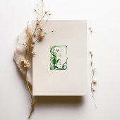 Art Nouveau Calla Lily Wedding Info Card Einladung