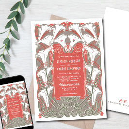 Art Nouveau Cappella Santa Maria degli Angeli Einladung