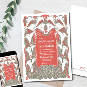 Art Nouveau Cappella Santa Maria degli Angeli Einladung