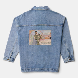 Art Nouveau Carmen Habanera Druck – Vintage Oper Jeansjacke