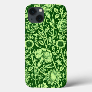 Art Nouveau Carnation Damask, Forest Green Case-Mate iPhone Hülle