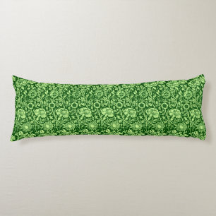 Art Nouveau Carnation Damask, Forest Green Seitenschläferkissen