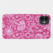Art Nouveau Carnation Damask, Fuchsia Pink Case-Mate iPhone Hülle (Rückseite (Horizontal))