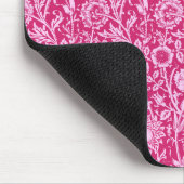 Art Nouveau Carnation Damask, Fuchsia Pink Mousepad (Ecke)