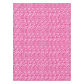 Art Nouveau Carnation Damask, Fuchsia Pink Tischdecke (Vorderseite)