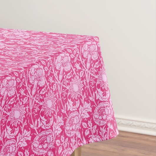 Art Nouveau Carnation Damask, Fuchsia Pink Tischdecke (Beispiel)