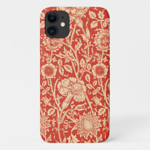 Art Nouveau Carnation Damask, Mandarin Orange Case-Mate iPhone Hülle
