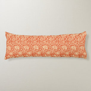 Art Nouveau Carnation Damask, Mandarin Orange Seitenschläferkissen