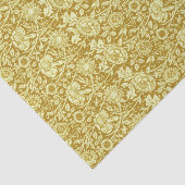 Art Nouveau Carnation Damask, Mustard and Yellow Seidenpapier (Ausschnitt)