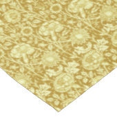 Art Nouveau Carnation Damask, Mustard and Yellow Tischdecke (Schrägansicht)