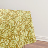 Art Nouveau Carnation Damask, Mustard and Yellow Tischdecke (Beispiel)