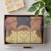 Art Nouveau Cat 1 Decoupage Paper Seidenpapier (Geschenk)