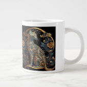 Art Nouveau Cat Espresso Tasse (Rechts)