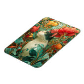 Art Nouveau Cat Magnet (Linke Seite)