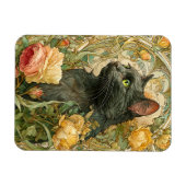 Art Nouveau Cat Magnet (Horizontal)