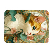 Art Nouveau Cat Magnet (Horizontal)