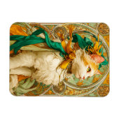 Art Nouveau Cat Magnet (Horizontal)