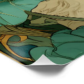 Art Nouveau Cat Poster (Ecke)