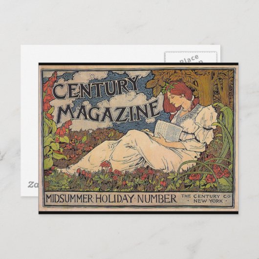 Art Nouveau - Century Magazine Postkarte (Vorne/Hinten)