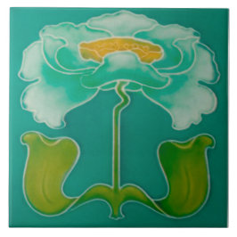 Art Nouveau ceramic firepkace Wall Tile Fliese