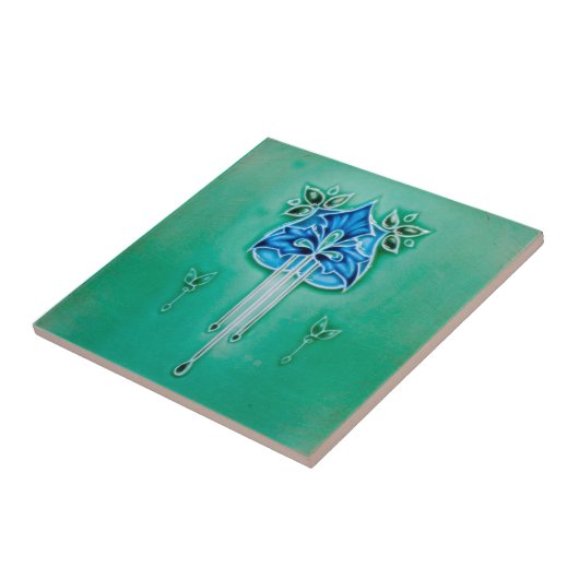 Art Nouveau Ceramic Fireplace Wall tile Fliese (Seite)