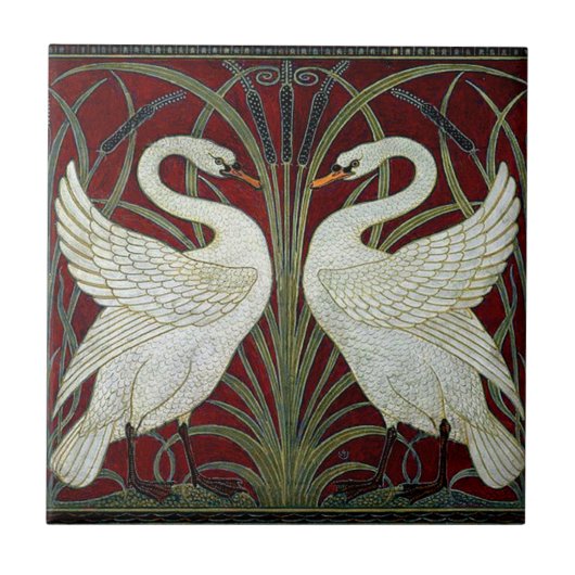 Art nouveau ceramic fireplace wall tile fliese (Vorderseite)
