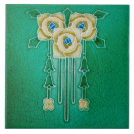 Art Nouveau Ceramic Fireplace Wall tile Fliese