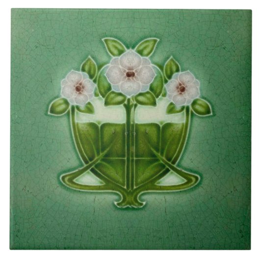 Art Nouveau Ceramic tile Fliese (Vorderseite)